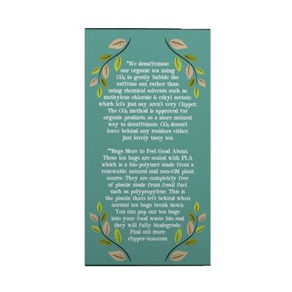 Organic Fairtrade Decaf Green Tea 40 Bags - Clipper - Green Tea - Eco Natural Products