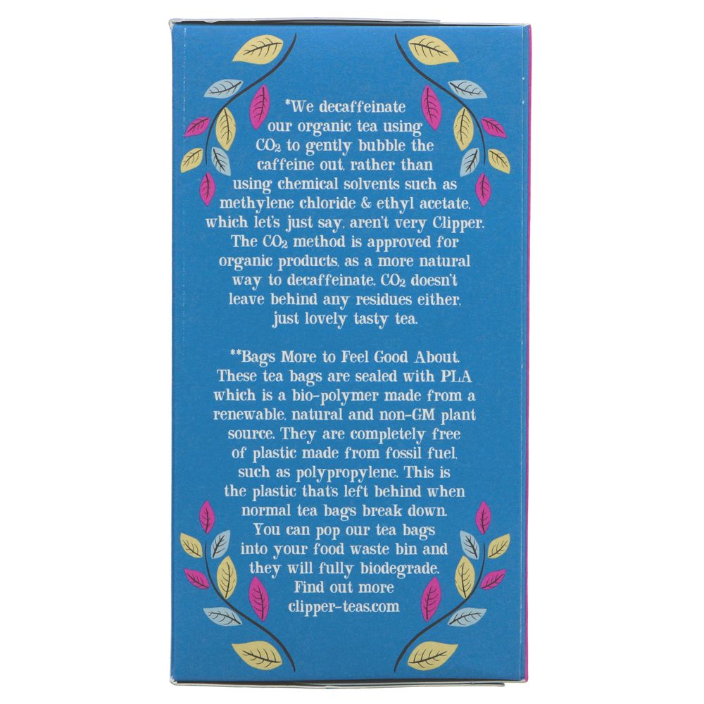 Organic Fairtrade Earl Grey Decaf Tea 40 Bags - Clipper - Black tea - Eco Natural Products
