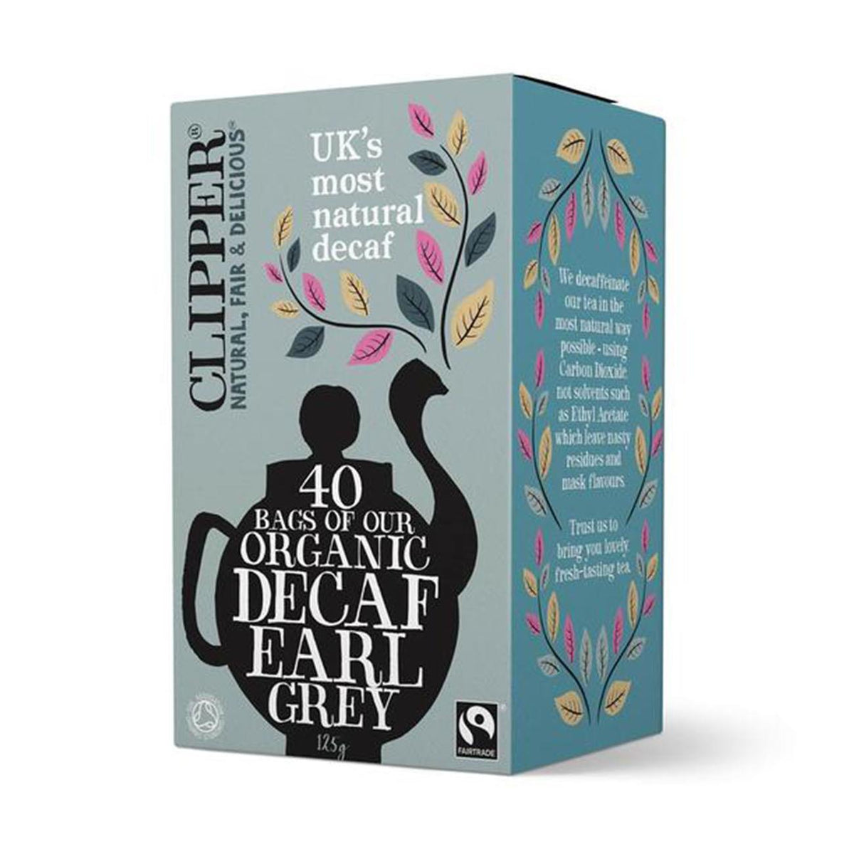 Organic Fairtrade Earl Grey Decaf Tea 40 bags - Clipper - Black tea - Clipper