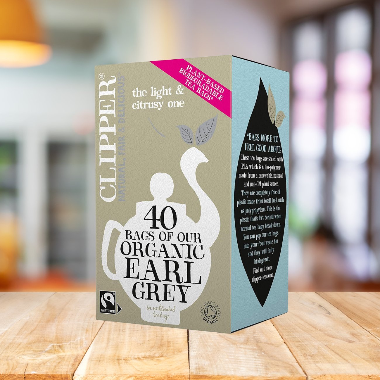Organic Fairtrade Earl Grey Tea 40 Bags - Clipper - Black tea - Eco Natural Products