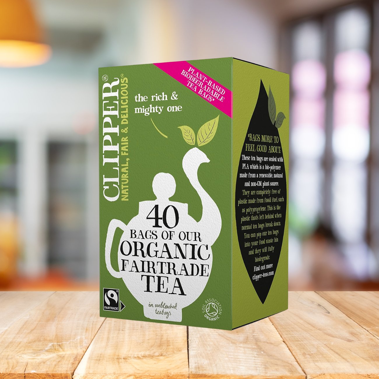 Organic Fairtrade Everyday Tea 40 Bags - Clipper - Black Tea - Eco Natural Products