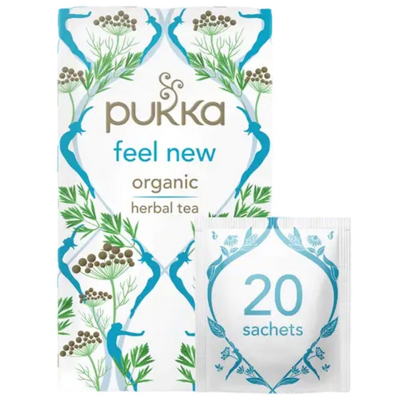 Organic Feel New Herbal Tea 20 Sachets - Pukka Herbs - Herbal tea - Eco Natural Products