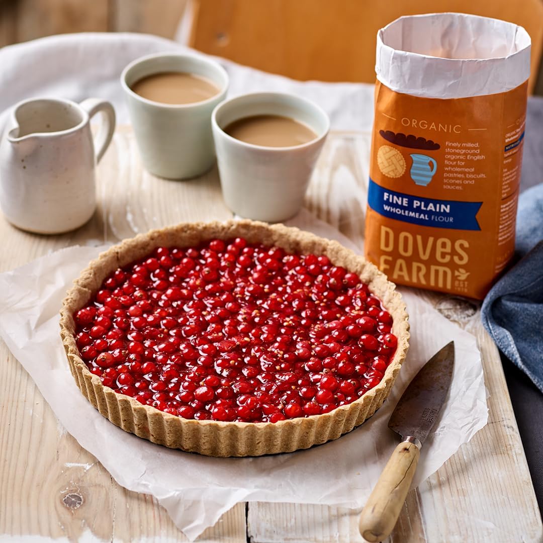 Organic Fine Plain Stoneground Wholemeal Flour 1kg - Doves Farm - Flour - Eco Natural Products