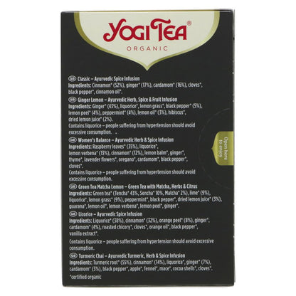 Organic Finest Selection Tea 6x3bags - Yogi Tea - Tea - Eco Natural Products