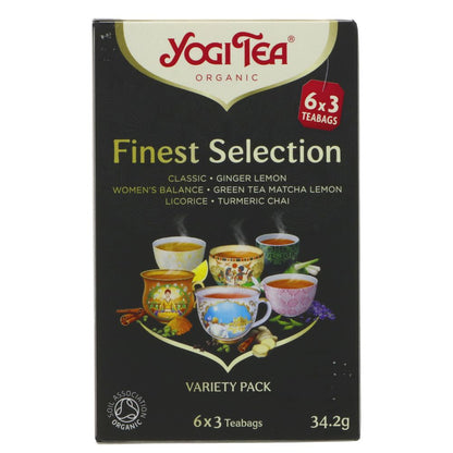 Organic Finest Selection Tea 6x3bags - Yogi Tea - Tea - Eco Natural Products
