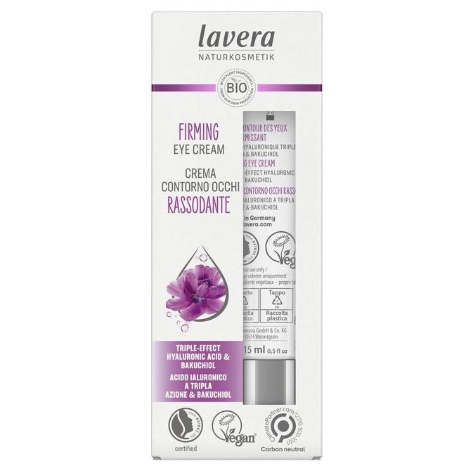 Organic Firming Eye Cream 15ml - Lavera - Eye Cream - Eco Natural Products