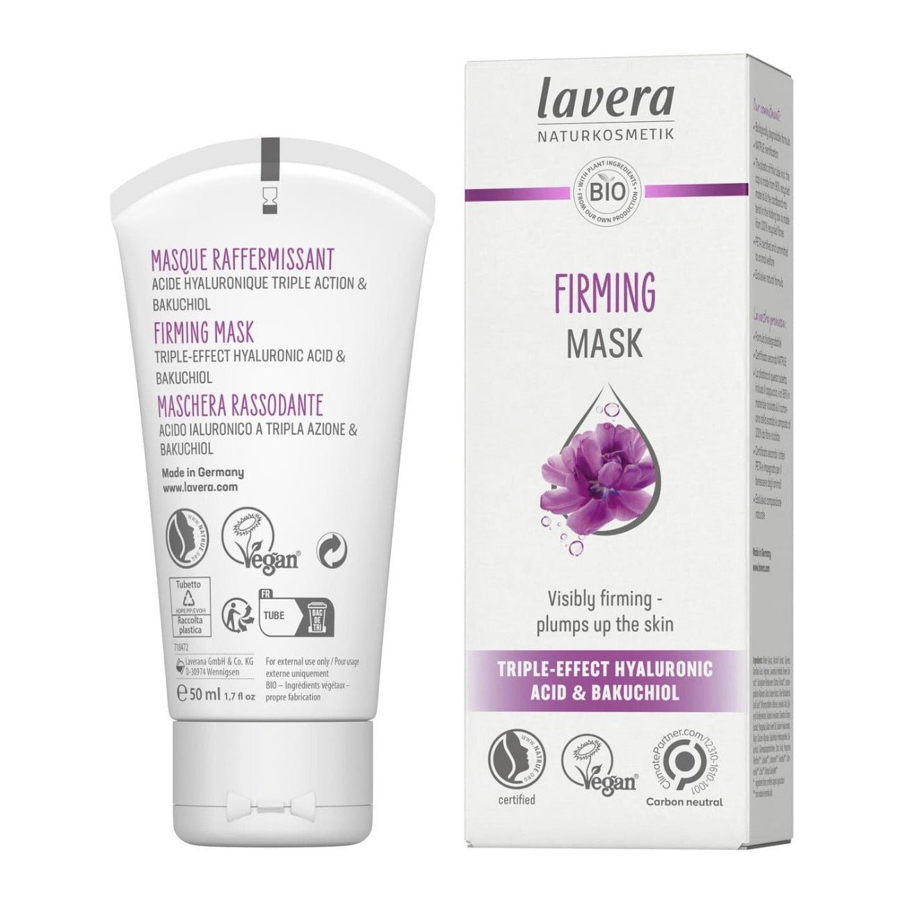 Organic Firming Facial Mask 50ml - Lavera - Facial mask - Eco Natural Products