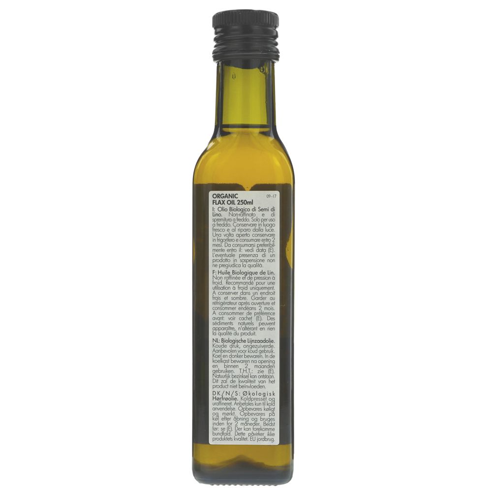 Organic Flax Cold Pressed Oil 250ml - Clearspring - Oil - Eco Natural Products