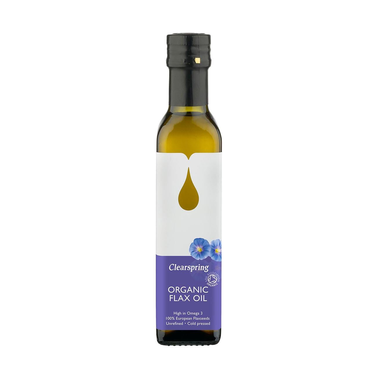 Organic Flax Cold Pressed Oil 250ml - Clearspring - Oil - Eco Natural Products