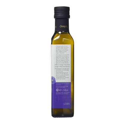 Organic Flax Cold Pressed Oil 250ml - Clearspring - Oil - Eco Natural Products