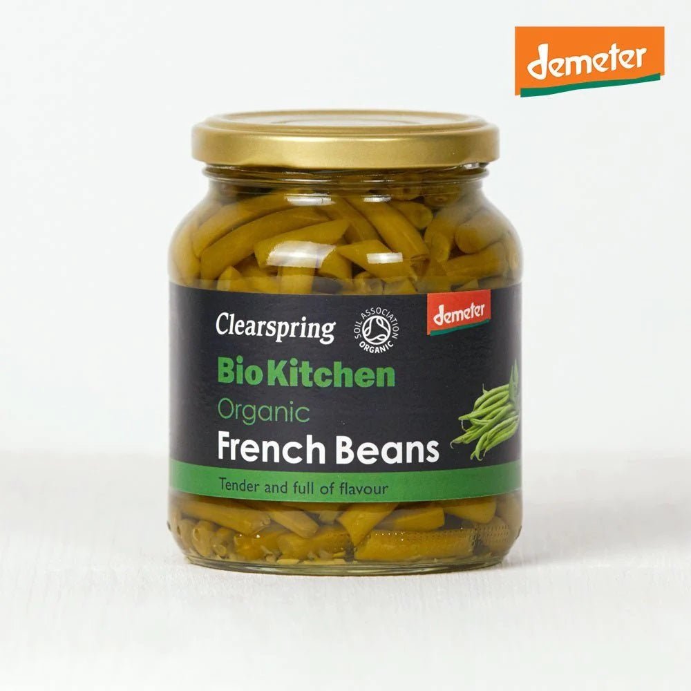 Organic French Beans Demeter Bio Kitchen 340g - Clearspring - Vegetables - Eco Natural Products