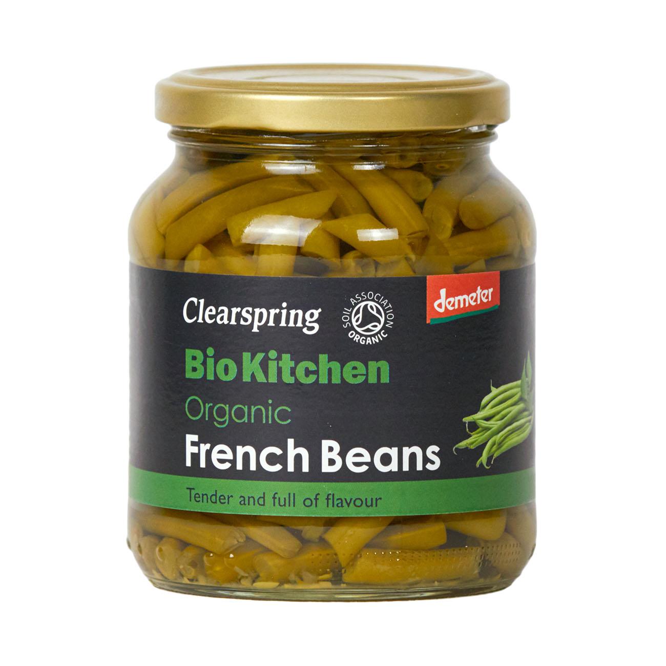 Organic French Beans Demeter Bio Kitchen 340g - Clearspring - Vegetables - Eco Natural Products