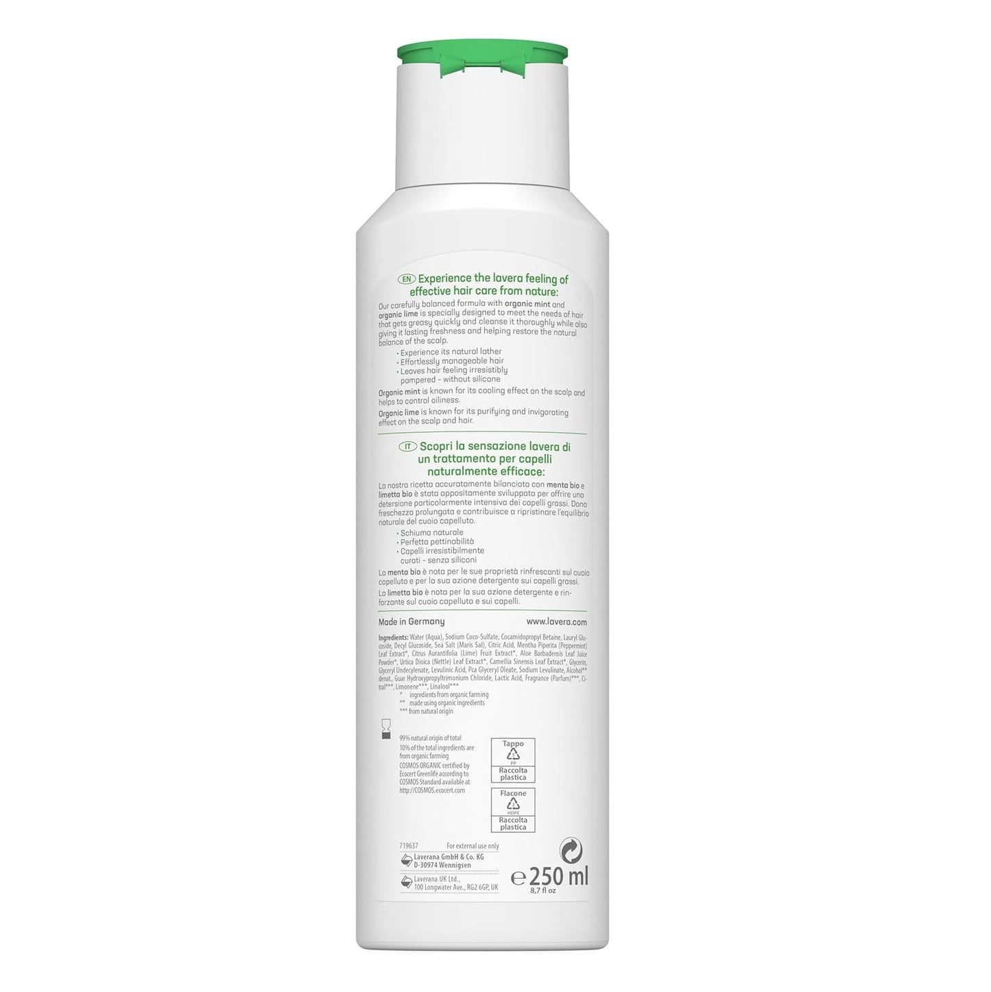 Organic Freshness & Balance Shampoo New 250ml - Lavera - Shampoo - Eco Natural Products
