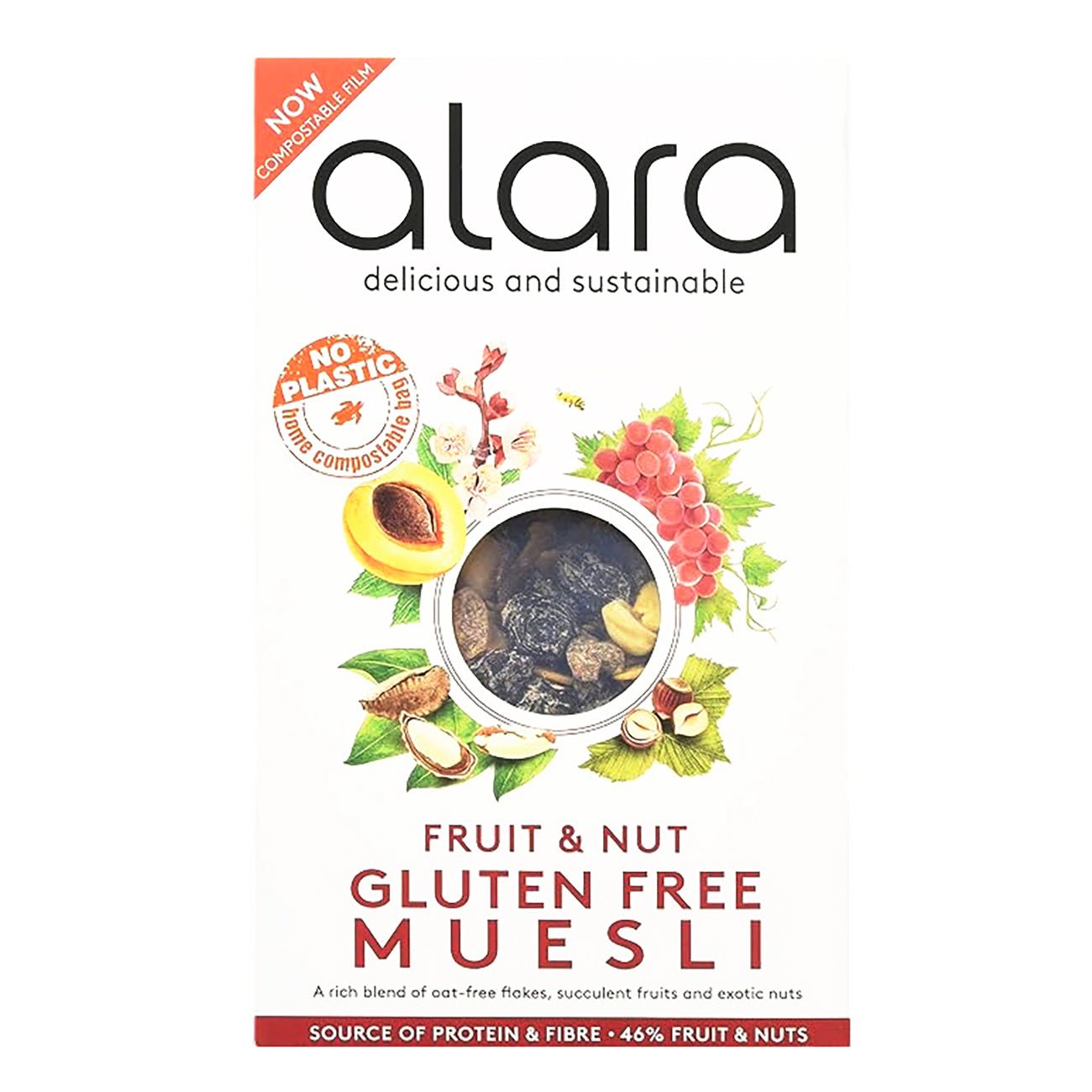 Organic Fruit and Nut Gluten Free Muesli 475g [BLACK FRIDAY] - Eco Natural Products - Alara - Muesli