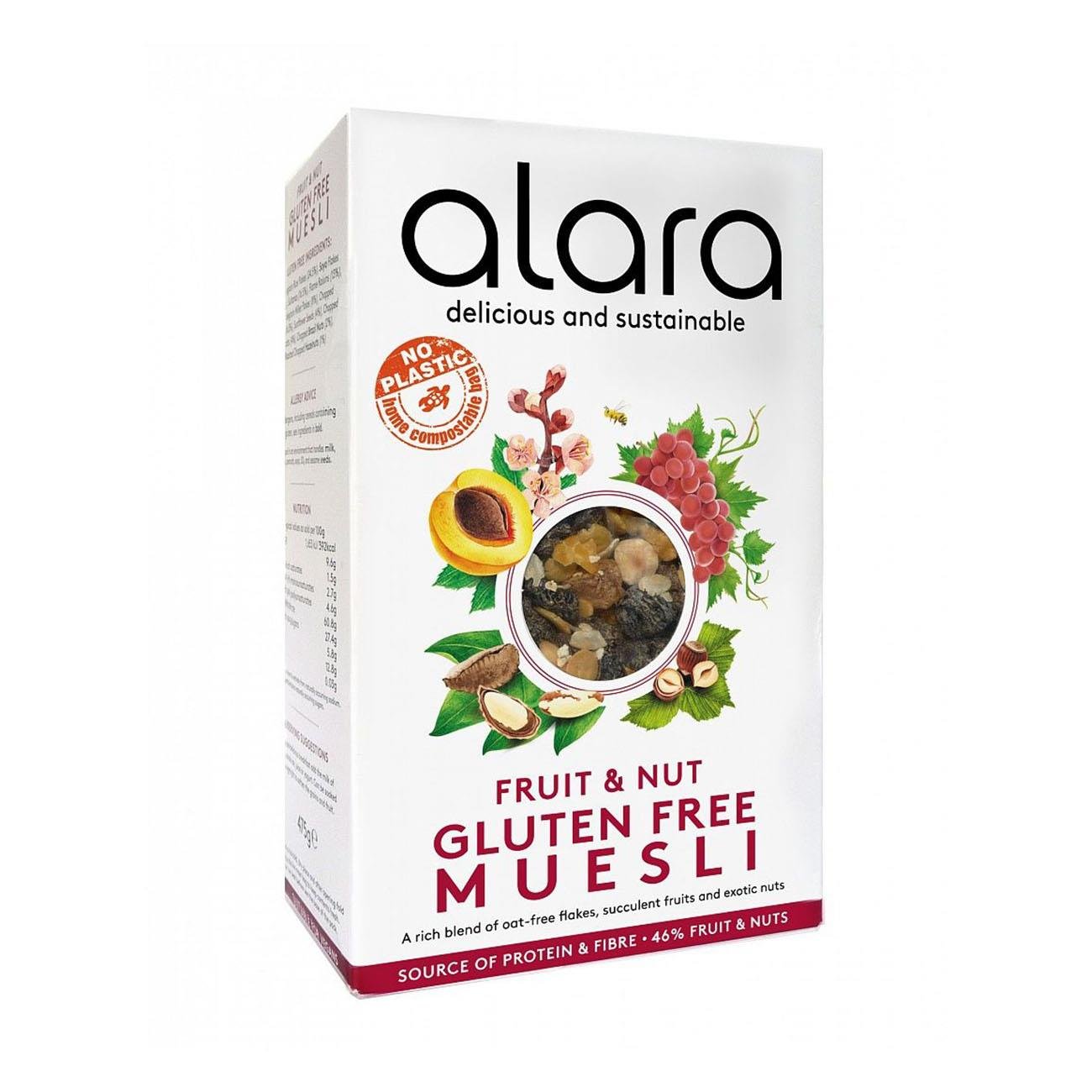 Organic Fruit and Nut Gluten Free Muesli 475g [BLACK FRIDAY] - Eco Natural Products - Alara - Muesli