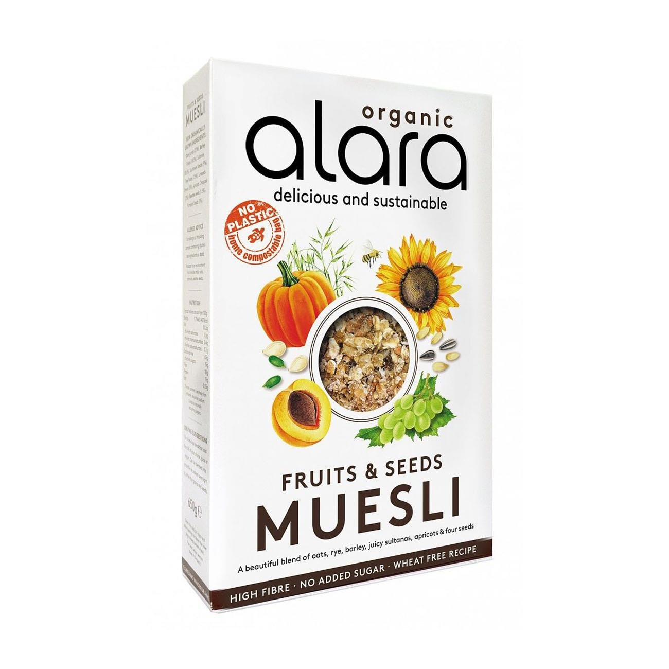 Organic Fruits and Seeds Muesli 650g [BLACK FRIDAY] - Eco Natural Products - Alara - Muesli