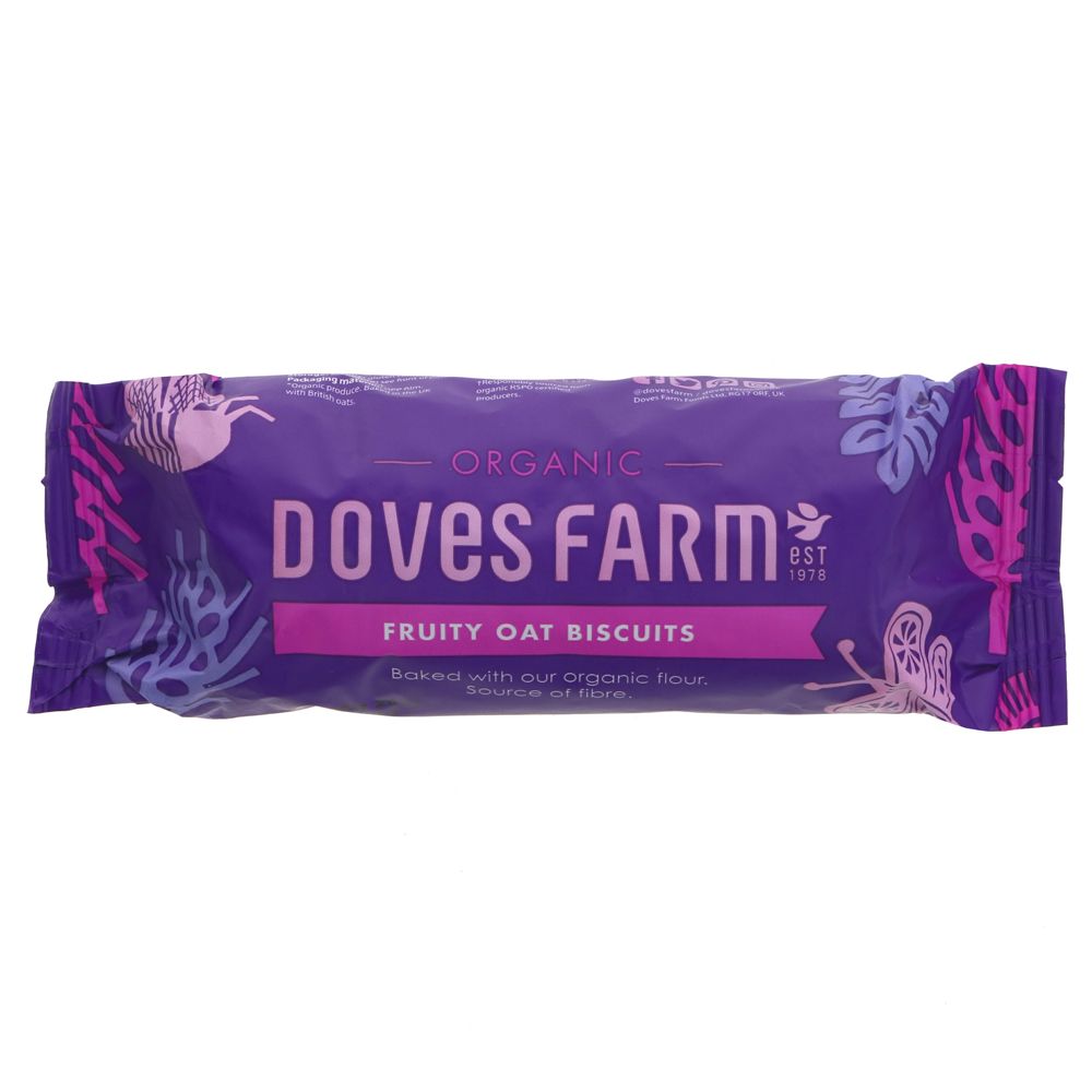 Organic Fruity Oat Digestives Biscuits 200g - Doves Farm - Biscuits - Eco Natural Products