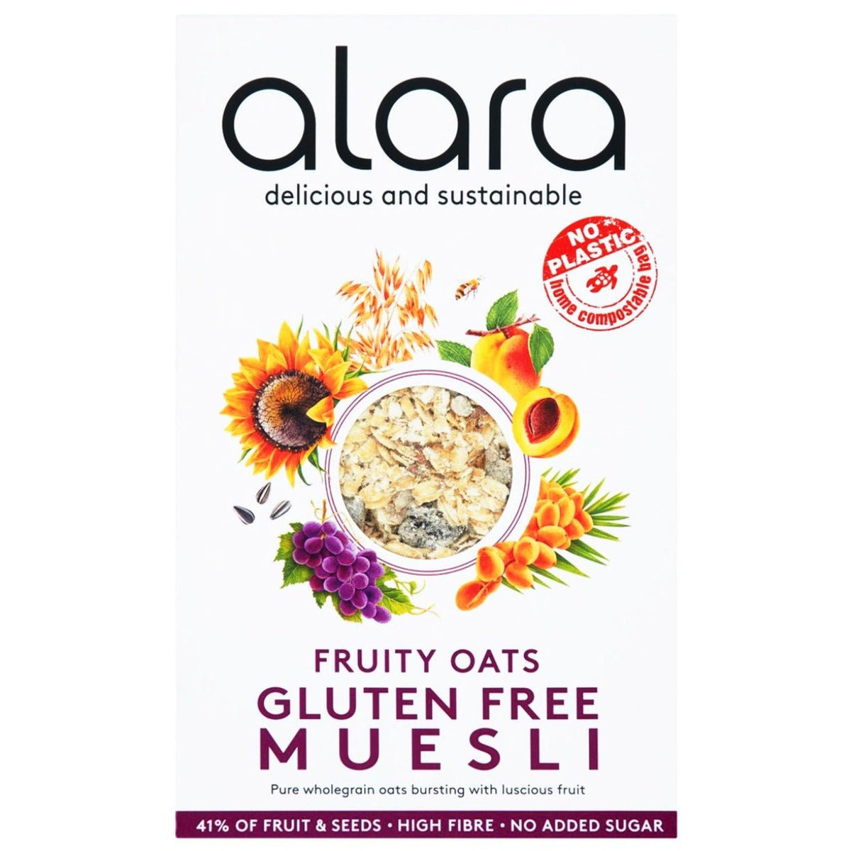 Organic Fruity Oats Gluten Free Muesli 500g - Alara - Muesli - Eco Natural Products