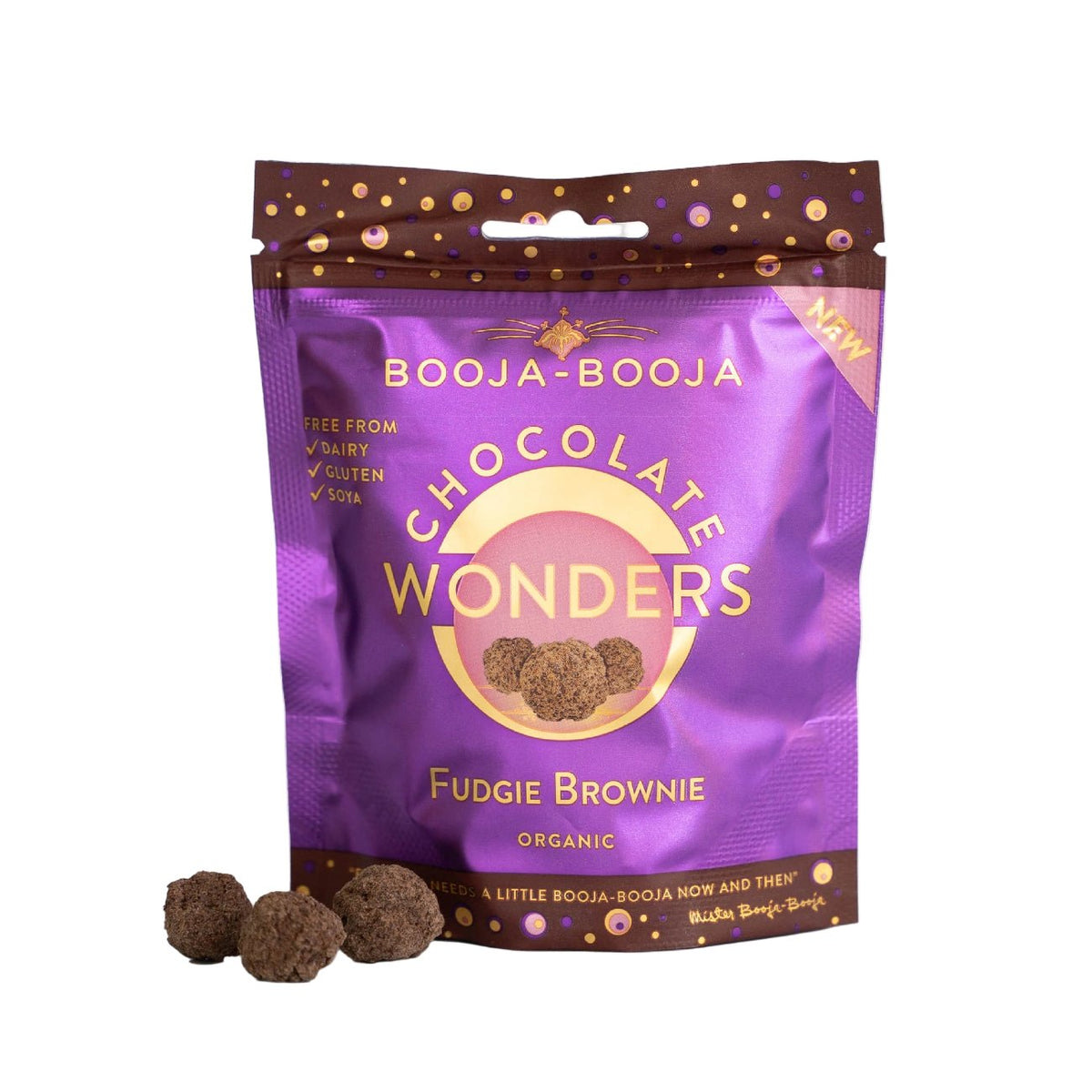 Organic Fudgie Brownie Christmas Chocolate Wonders 65g - Booja - Booja - Chocolates - Booja - Booja