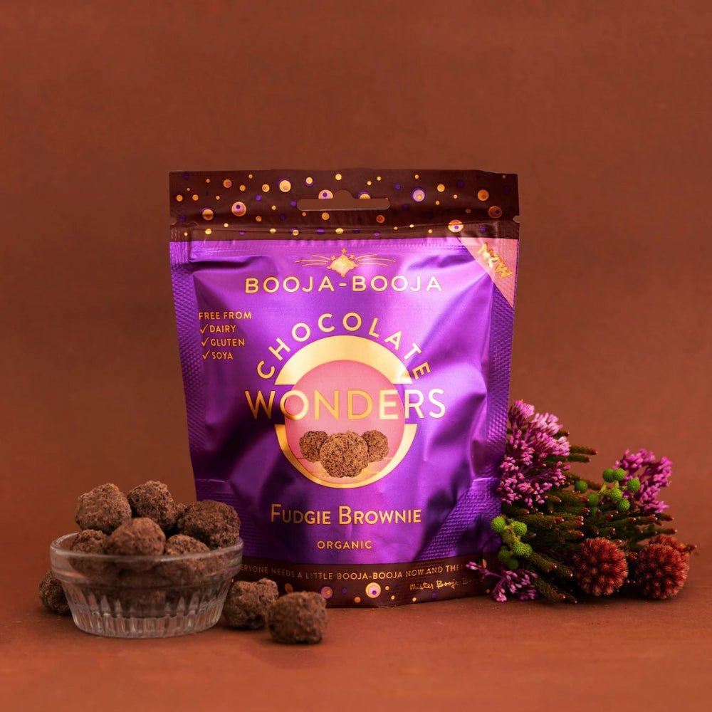 Organic Fudgie Brownie Christmas Chocolate Wonders 65g - Booja - Booja - Chocolates - Booja - Booja