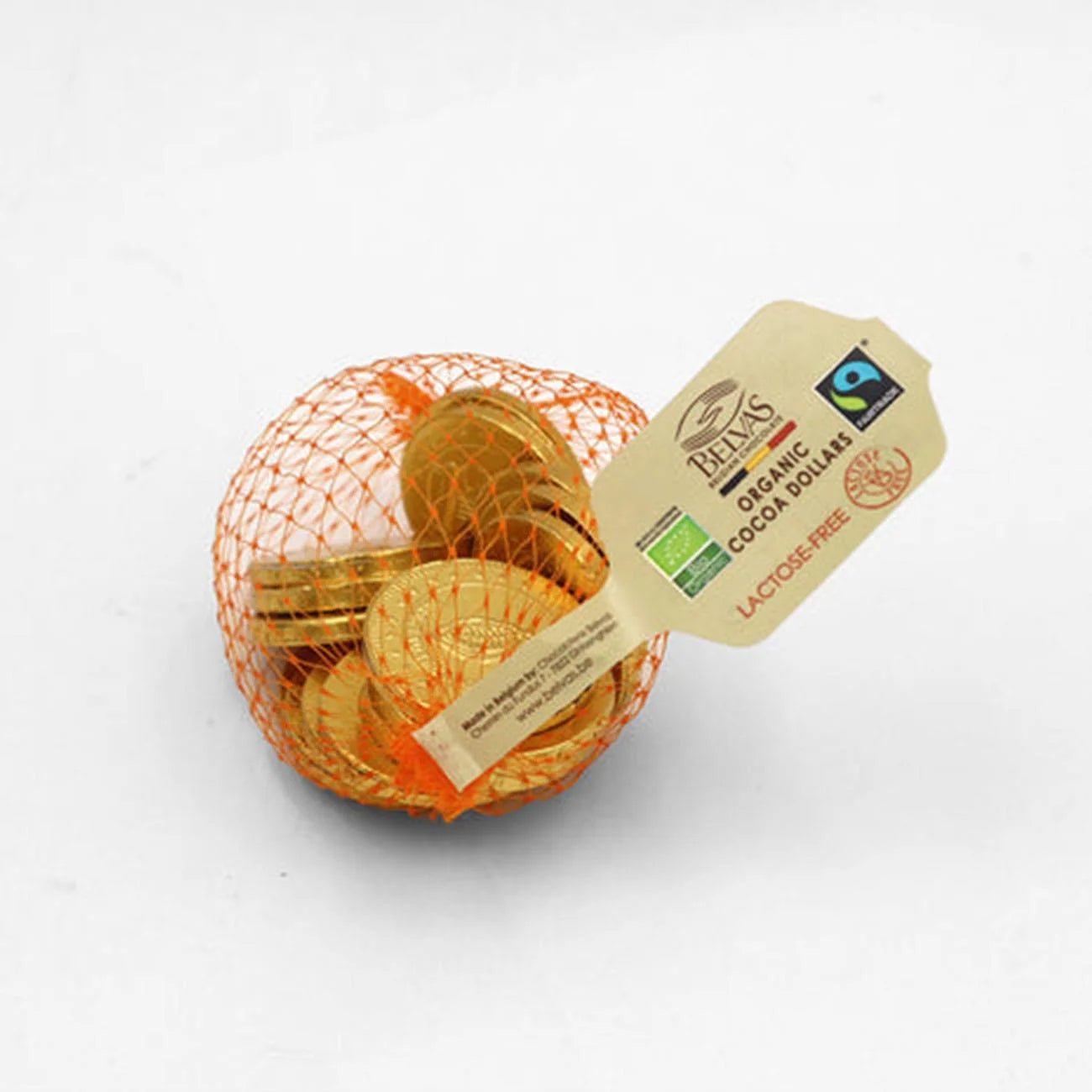 Organic GF and Vegan Chocolate Coins 80g - Belvas - Chocolates - Belvas