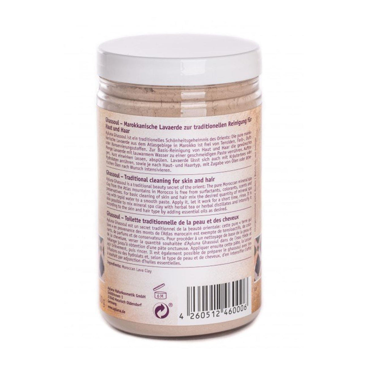 Organic Ghassoul Moroccan Mineral Spa Clay 400g - Ayluna - Mineral Spa Clay - Ayluna