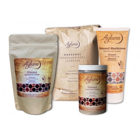 Organic Ghassoul Moroccan Mineral Spa Clay 400g - Ayluna - Cosmetic Clay - Eco Natural Products