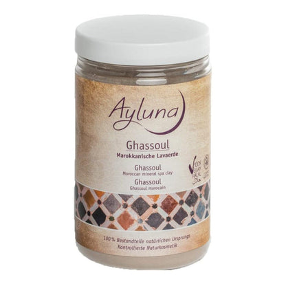 Organic Ghassoul Moroccan Mineral Spa Clay 400g - Ayluna - Cosmetic Clay - Eco Natural Products