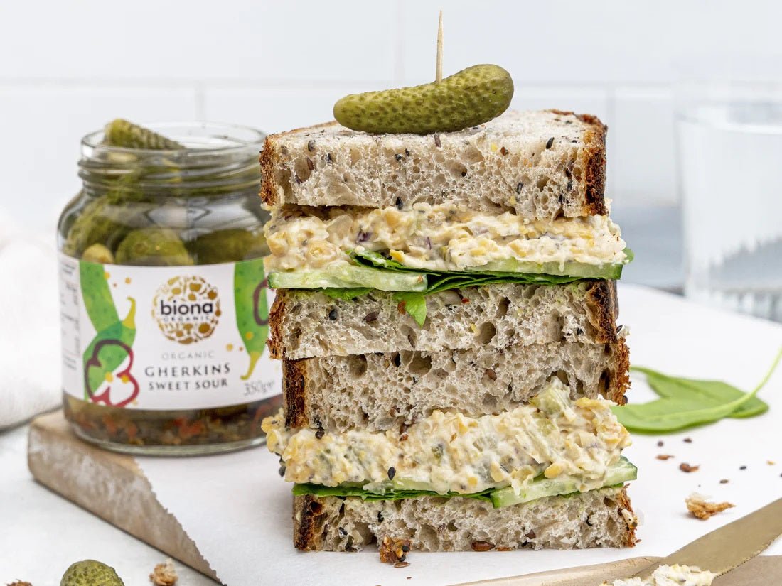 Organic Gherkins Sweet Sour Preserved Vegetables 350g - Biona - Gherkins - Eco Natural Products