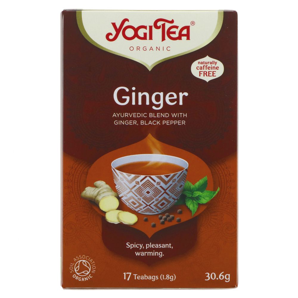 Organic Ginger Herbal Tea 17 Bags - Yogi Tea - Tea - Eco Natural Products