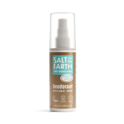 Salt of the Earth Organic Ginger & Jasmine Deodorant Spray 100ml in eco bottle