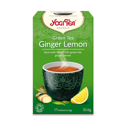 Organic Ginger Lemon Green Tea 17 Bags - Yogi Tea - Tea - Eco Natural Products