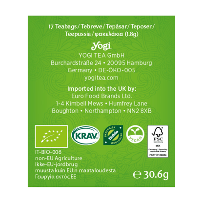 Organic Ginger Lemon Green Tea 17 Bags - Yogi Tea - Teas - Yogi Tea