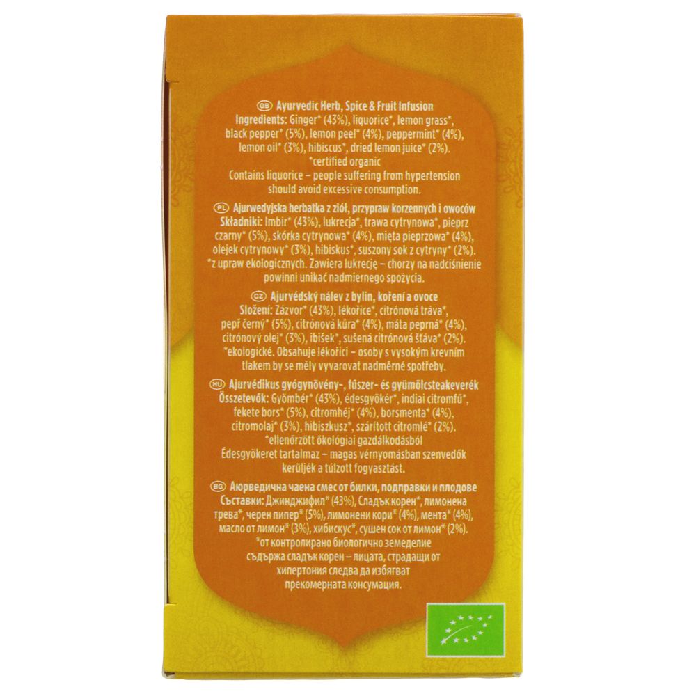 Organic Ginger Lemon Herbal Tea 17 Bags - Yogi Tea - Tea - Eco Natural Products