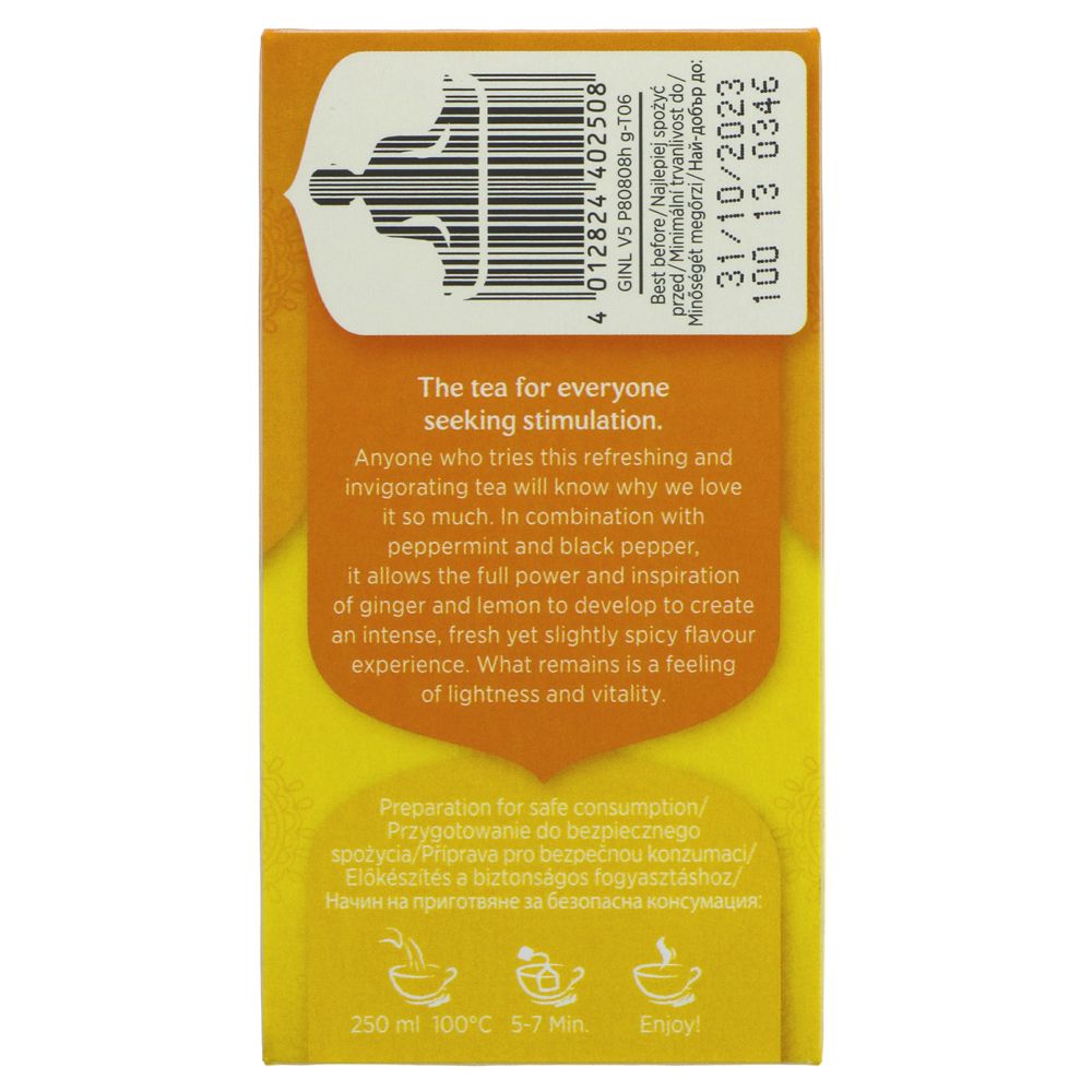 Organic Ginger Lemon Herbal Tea 17 Bags - Yogi Tea - Tea - Eco Natural Products