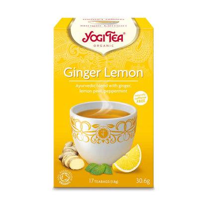Organic Ginger Lemon Herbal Tea 17 Bags - Yogi Tea - Tea - Eco Natural Products