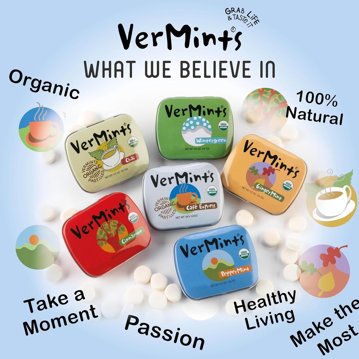 Organic Ginger Mints 40g - Vermints - Mints - Eco Natural Products