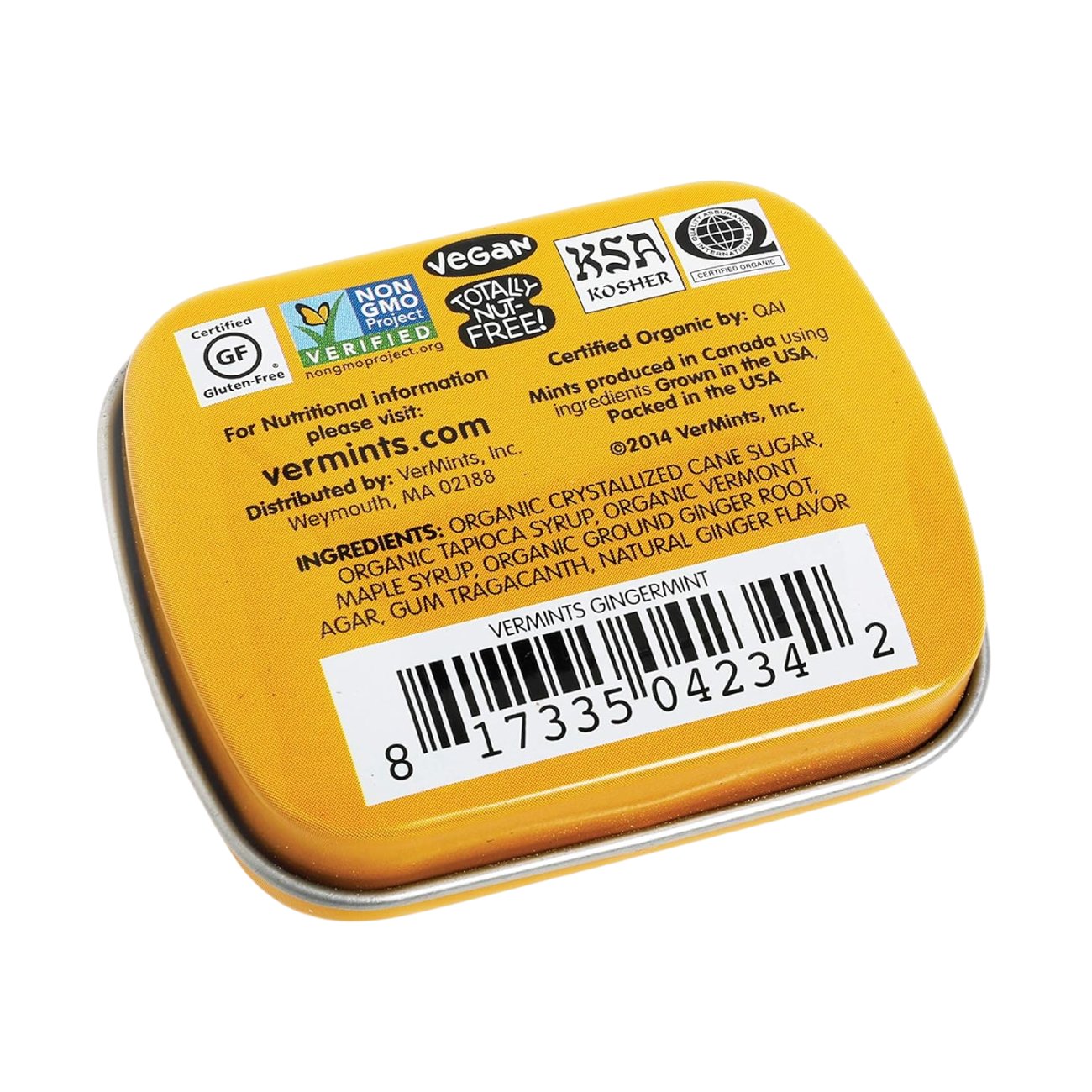 Organic Ginger Mints 40g - Vermints - Mints - Eco Natural Products