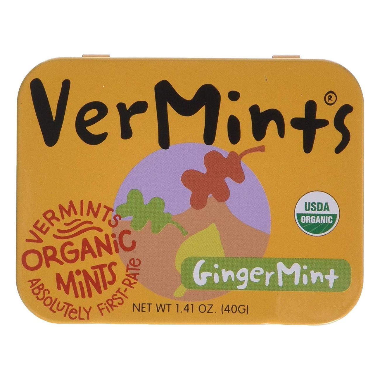 Organic Ginger Mints 40g - Vermints - Mints - Eco Natural Products