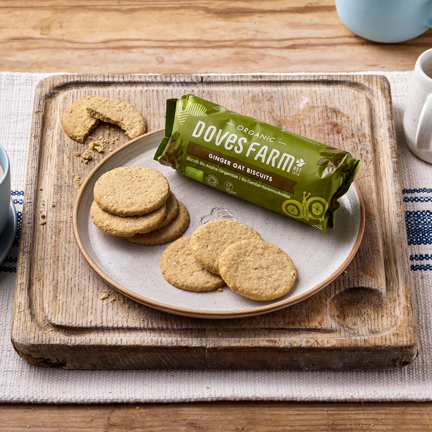 Organic Ginger Oat Biscuit 200g - Doves Farm - Crackers - Eco Natural Products