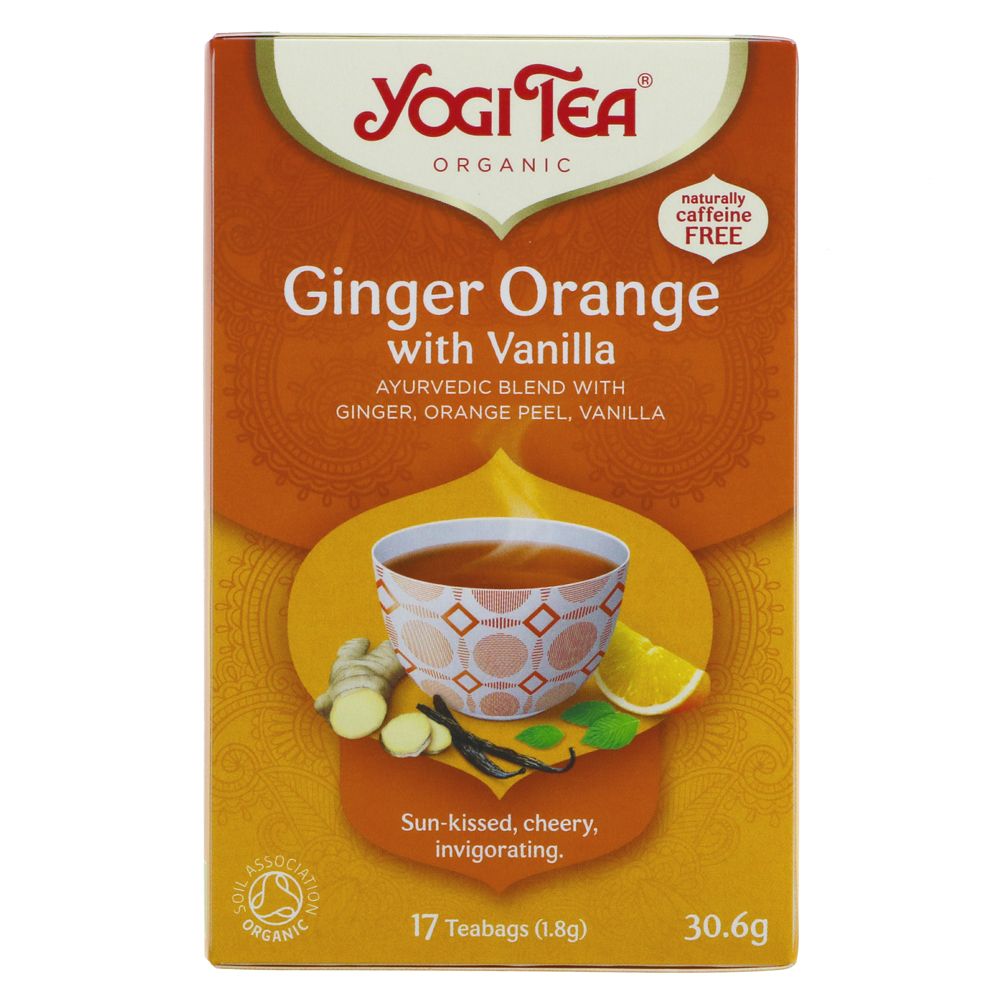 Organic Ginger Orange with Vanilla Herbal Tea 17 Bags [BLACK FRIDAY] - Eco Natural Products - Yogi Tea - Tea