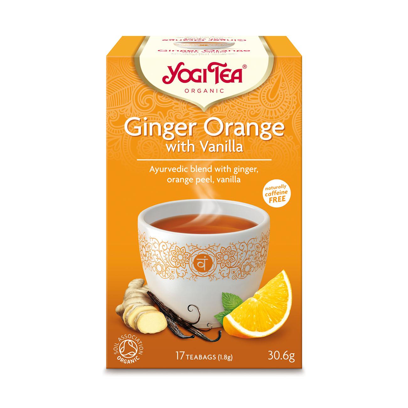 Organic Ginger Orange with Vanilla Herbal Tea 17 Bags [BLACK FRIDAY] - Eco Natural Products - Yogi Tea - Tea