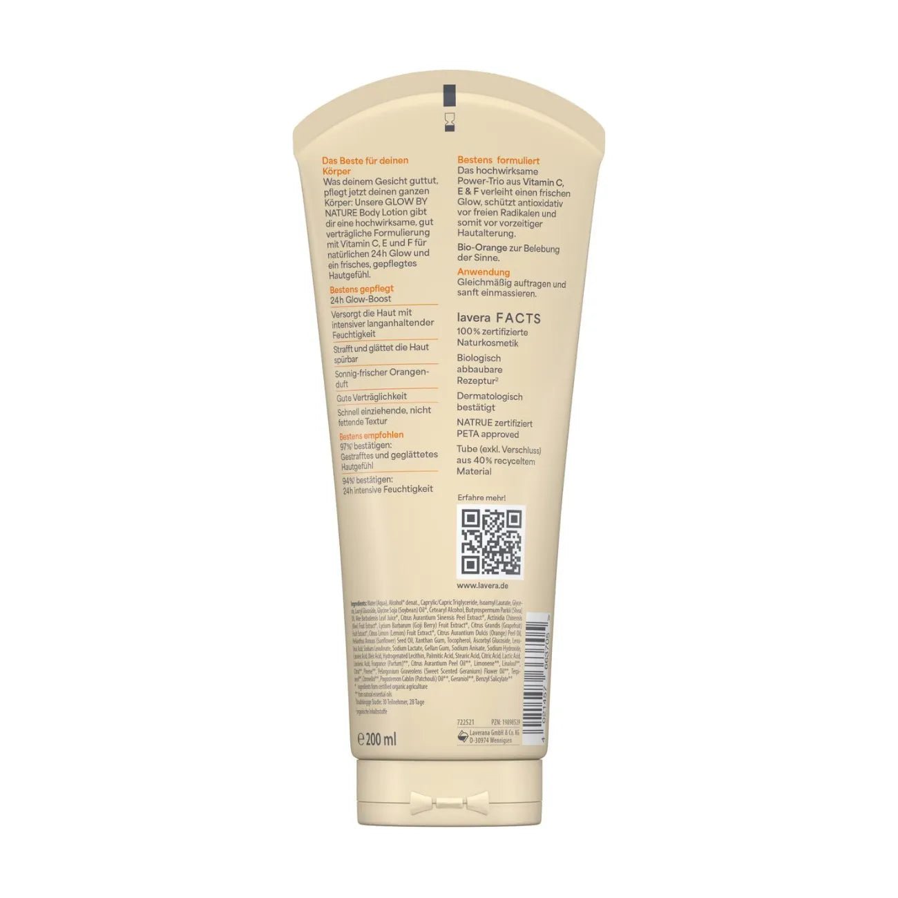 Organic Glow By Nature Body Lotion 200ml - Lavera - Lotions & Moisturizers - Lavera