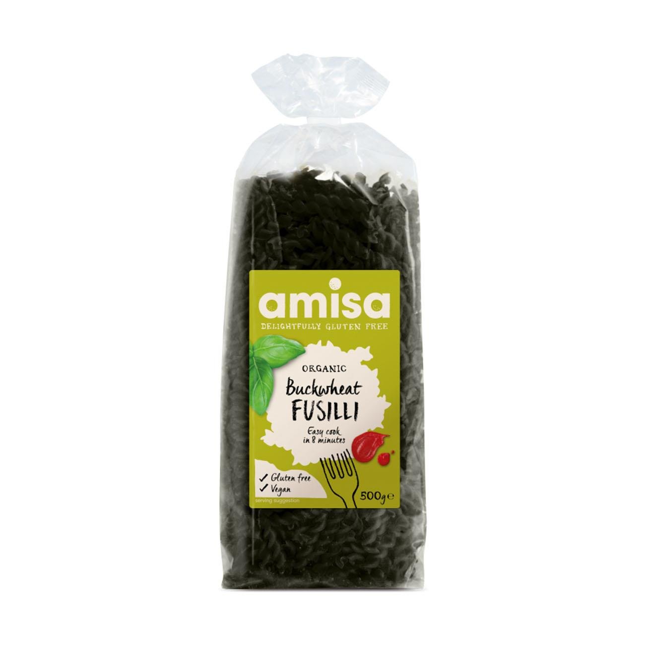 Organic Gluten Free Buckwheat Fusilli 500g [BLACK FRIDAY] - Eco Natural Products - Amisa - Pasta