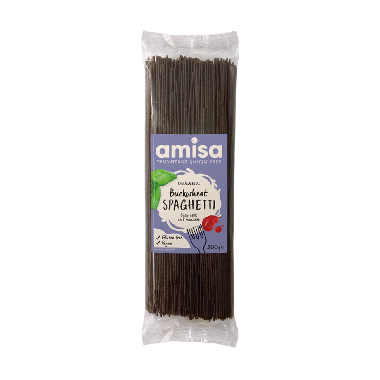 Organic Gluten Free Buckwheat Spaghetti 500g - Amisa - Pasta - Eco Natural Products