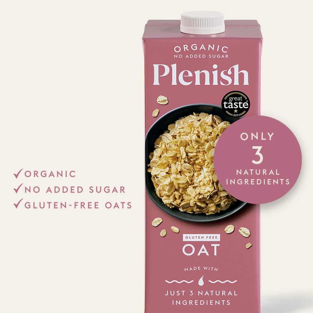 Organic Gluten - Free Oat Milk 1000ml - Plenish - Drink - Eco Natural Products