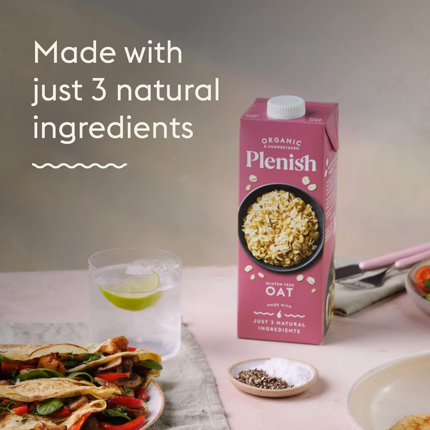 Organic Gluten - Free Oat Milk 1000ml - Plenish - Drink - Eco Natural Products