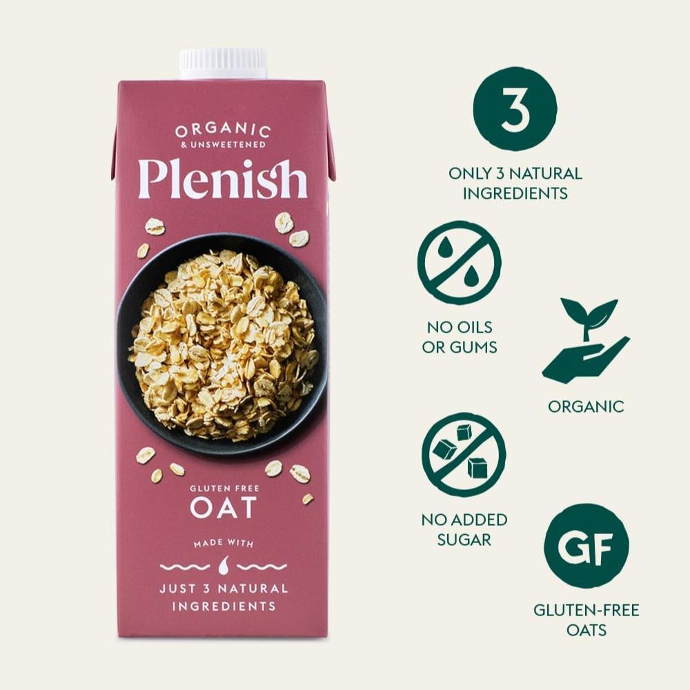 Organic Gluten - Free Oat Milk 1000ml - Plenish - Drink - Eco Natural Products