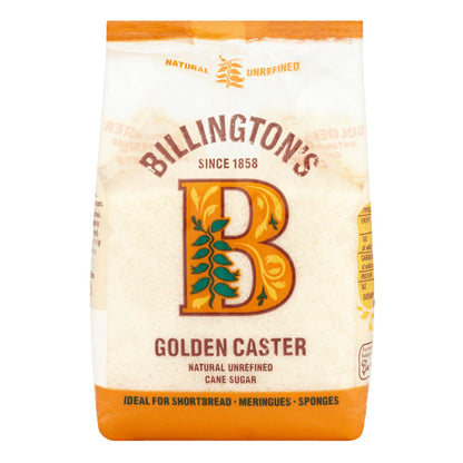 Organic Golden Caster Sugar 500g - Billingtons - Sugar Cane - Eco Natural Products