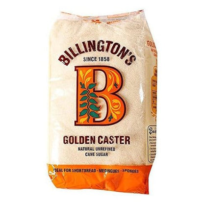Organic Golden Caster Sugar 500g - Billingtons - Sugar Cane - Eco Natural Products